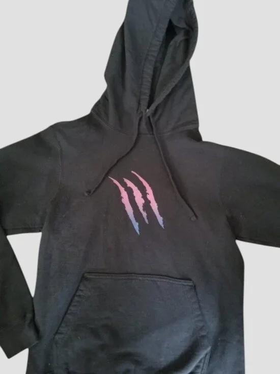 PORT & COMPANY Black Hooded Pullover Size SMALL - Picture 4 of 5